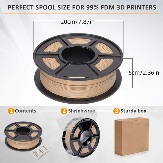 Wood Color PLA Filament