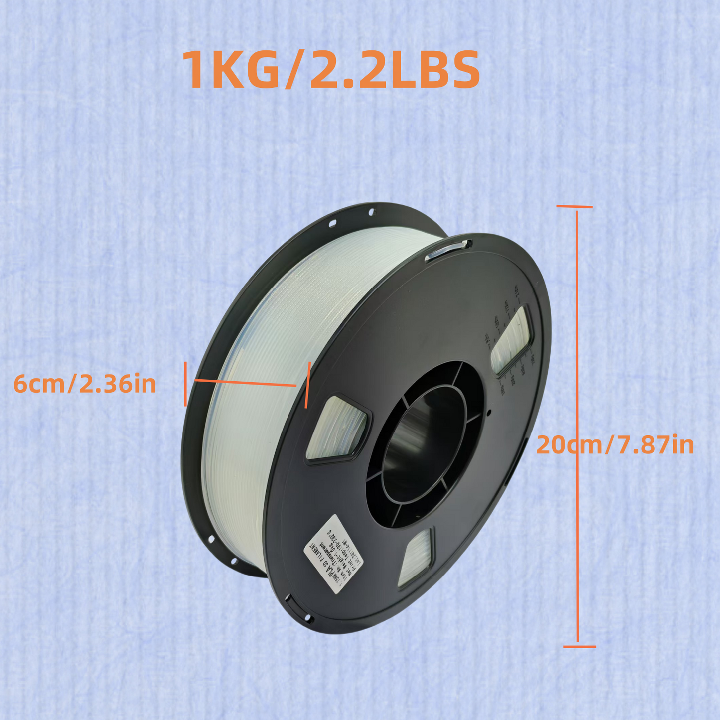 Translucent PLA 3D Printer Filament