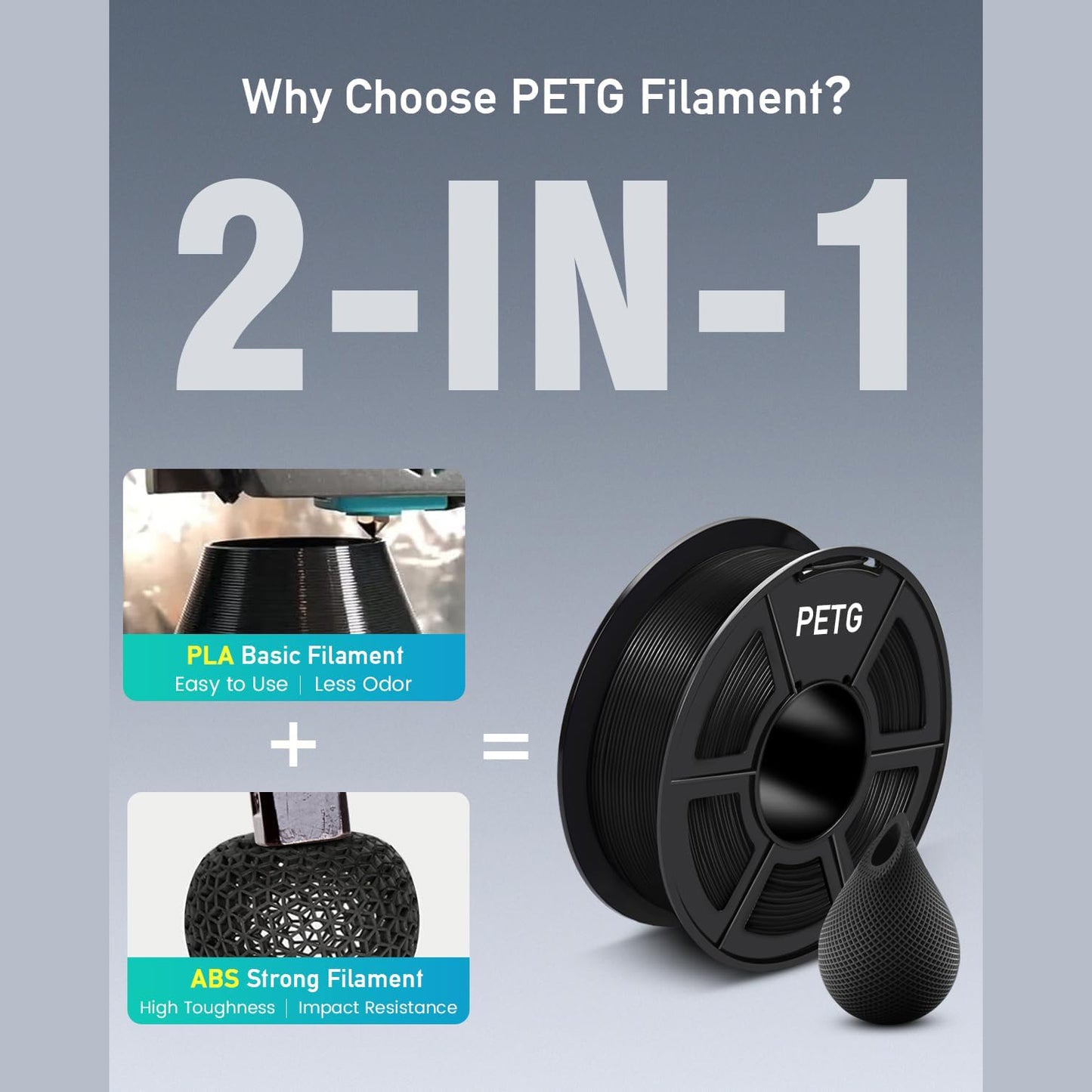 Translucent PETG 3D Printer Filament