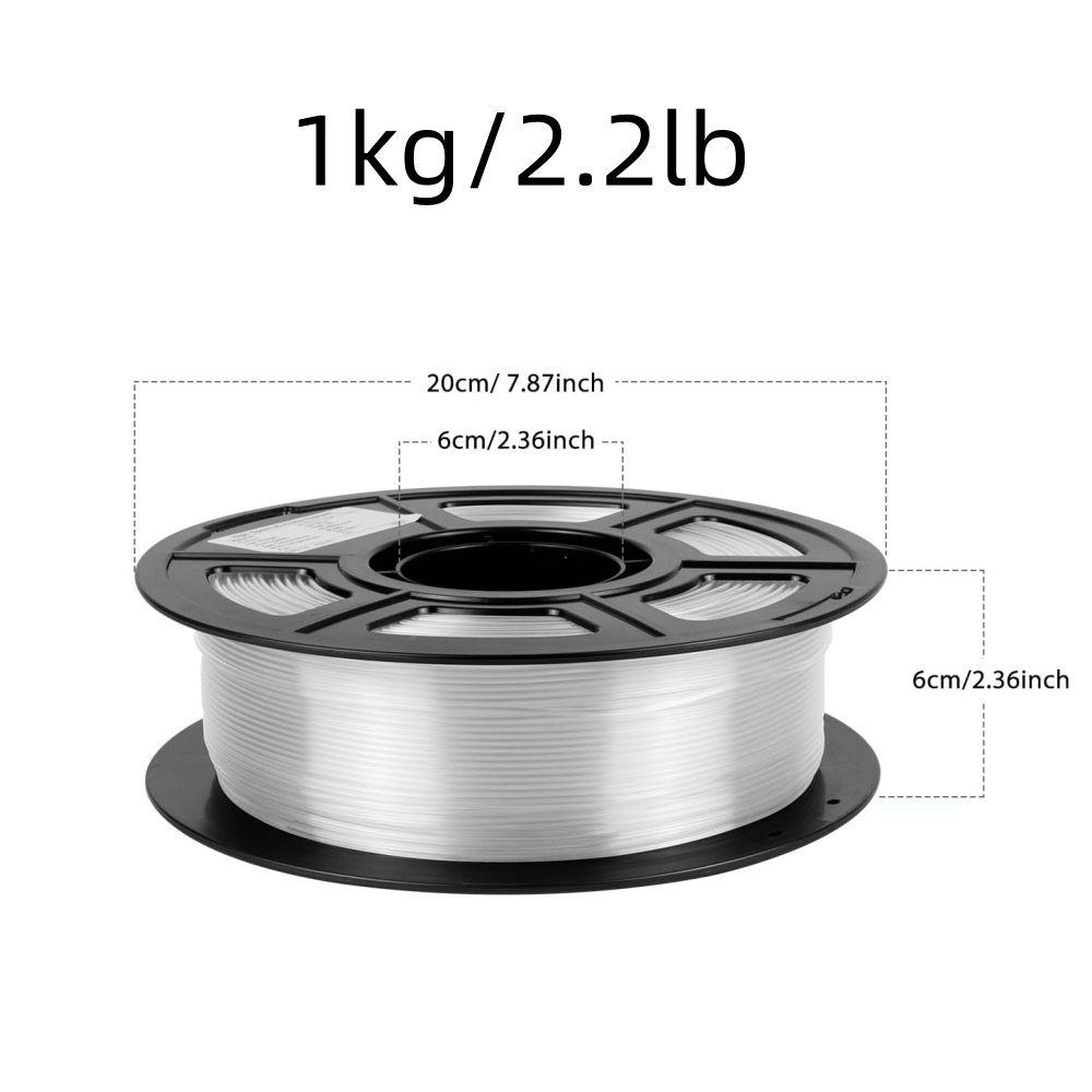 Translucent PETG 3D Printer Filament