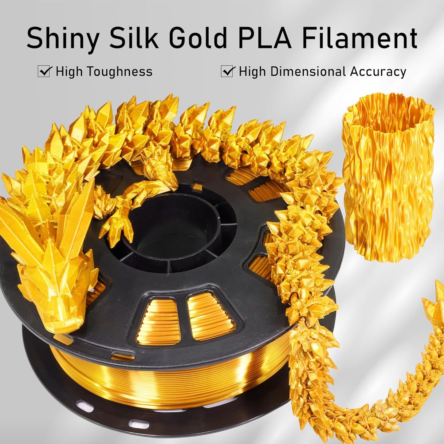 Silk Gold PLA Filament