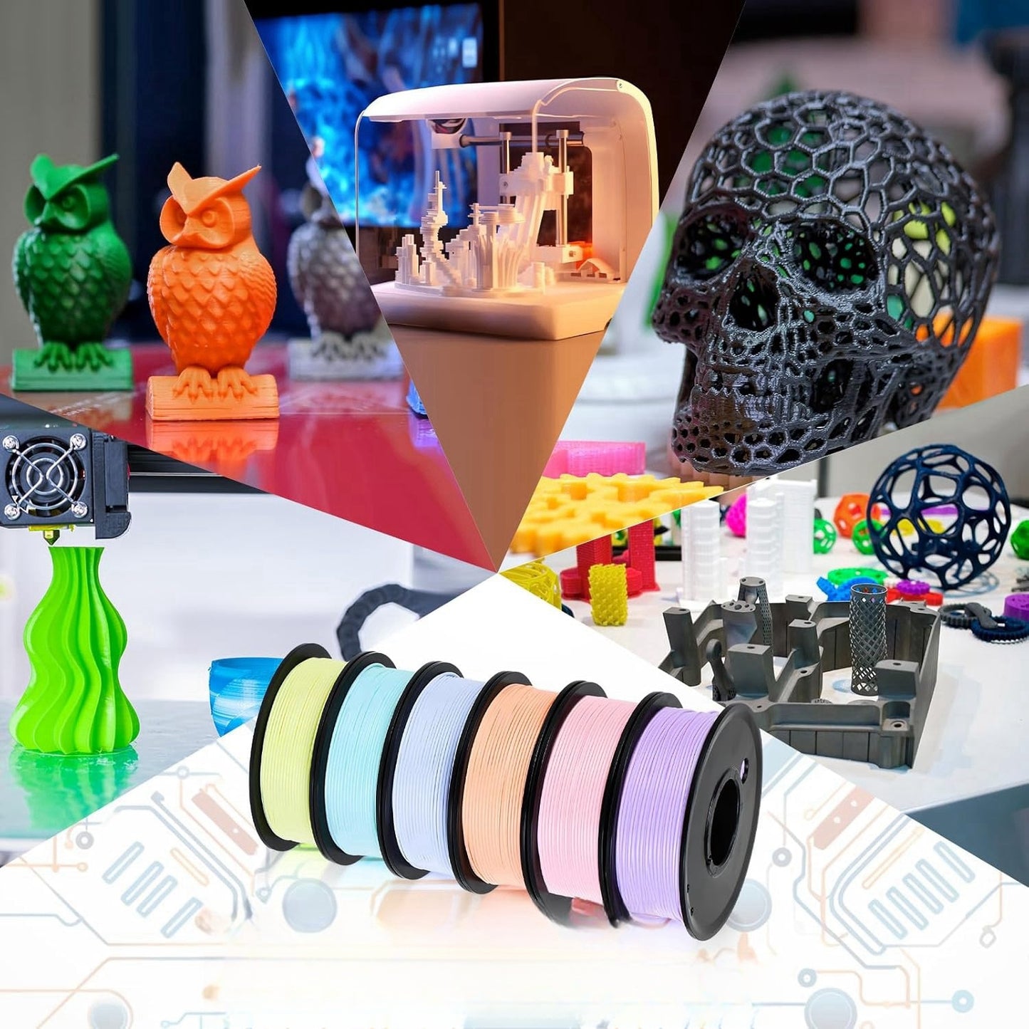 Macaron PLA Filament Bundle